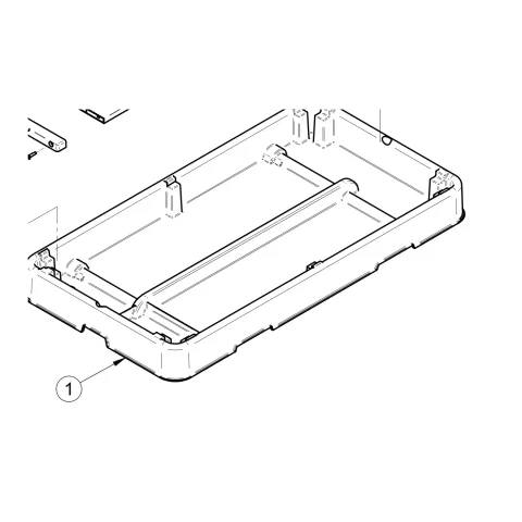 Plastic water tank – genuine IMER part 3210055 for IMER Combicut 250 VA